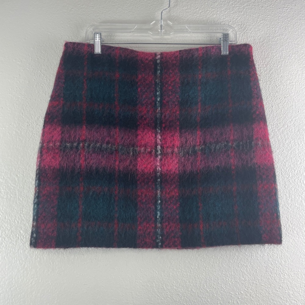 Lauren Ralph Lauren Plaid Mini Skirt Size 12 Wool Alpaca Academic Preppy